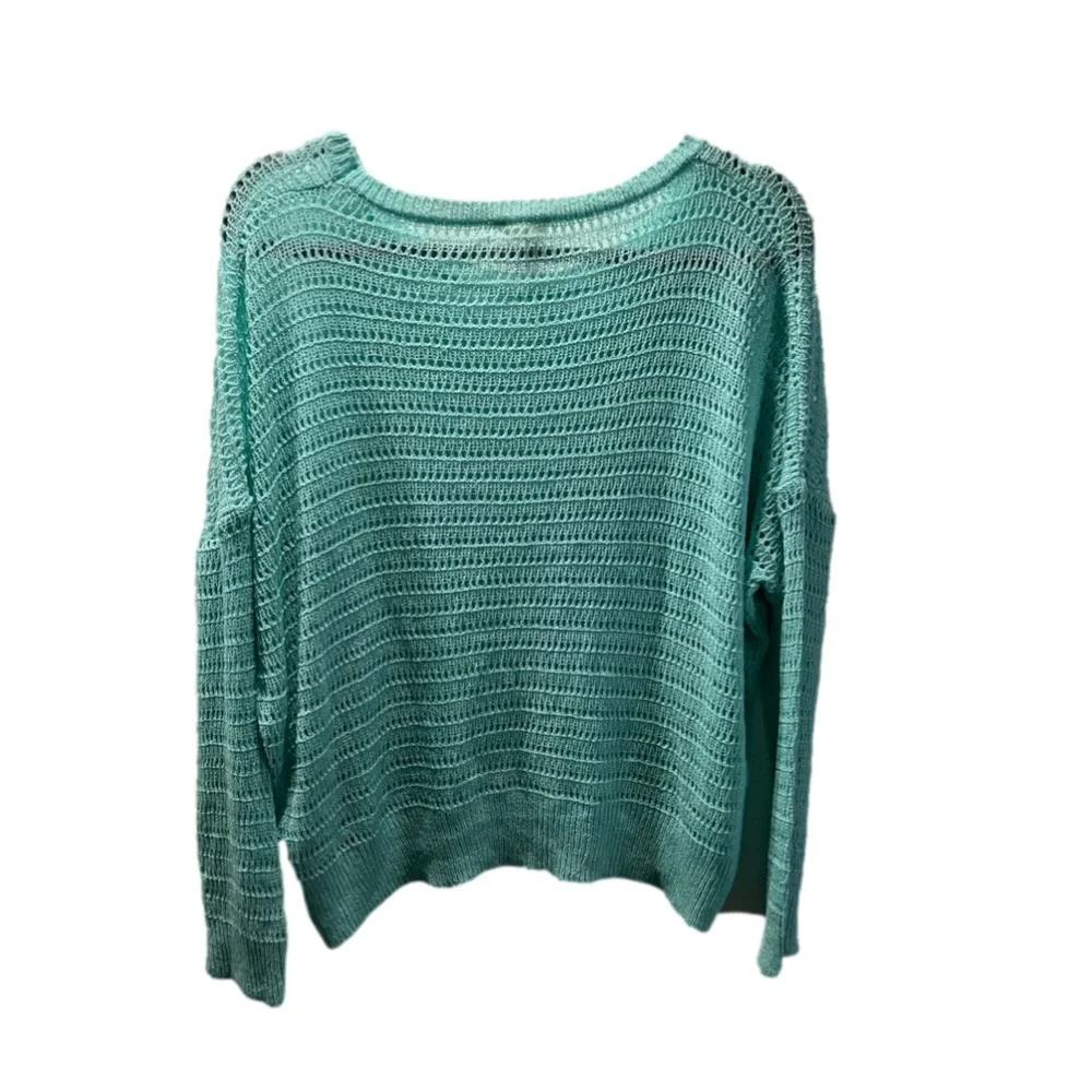 BIBi|Open Weave Mint Green Sweater|Size Large